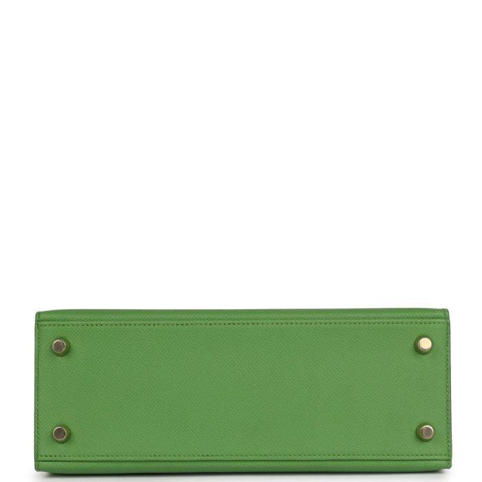 Handmade HKS 25 Vert Yucca Epsom Gold Hardware - 图片 5