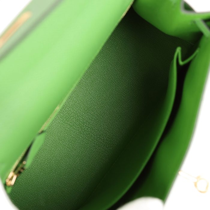 Handmade HKS 25 Vert Yucca Epsom Gold Hardware - 图片 7