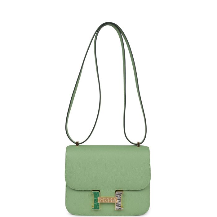 Handmade Bag HC 18 Vert Criquet Epsom Marquette Hardware - 图片 6