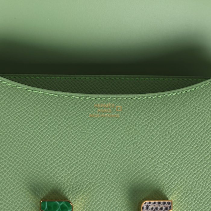 Handmade Bag HC 18 Vert Criquet Epsom Marquette Hardware - 图片 7