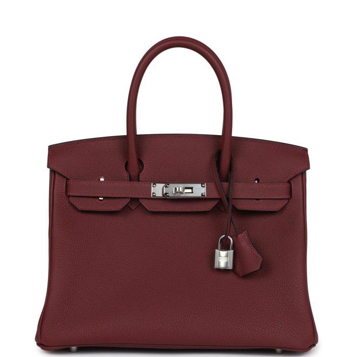 Handmade Bag HB 30 Rouge H Togo Palladium Hardware