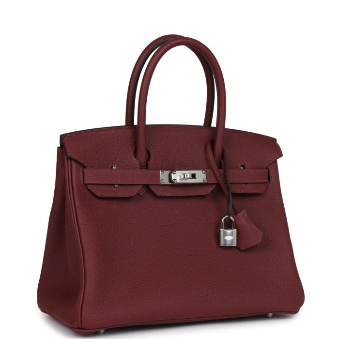 Handmade Bag HB 30 Rouge H Togo Palladium Hardware - 图片 2