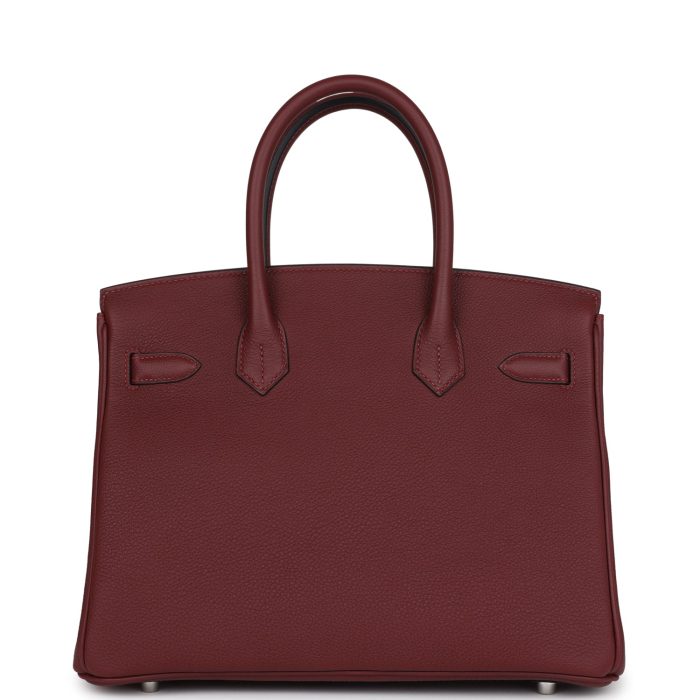 Handmade Bag HB 30 Rouge H Togo Palladium Hardware - 图片 4