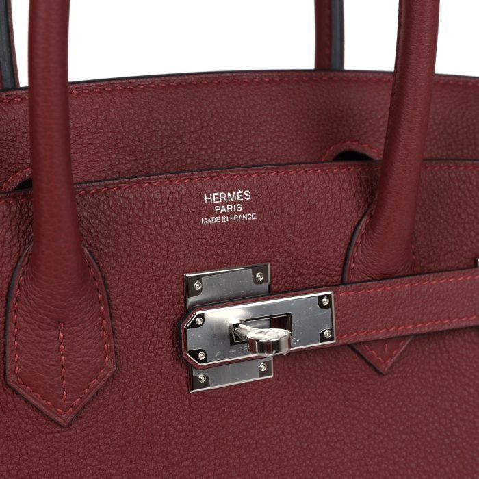 Handmade Bag HB 30 Rouge H Togo Palladium Hardware - 图片 6