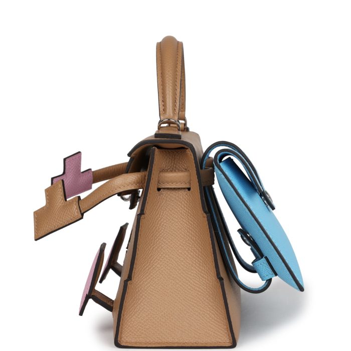 Handmade HPKD Chai_Mauve Sylvestre_Bleu Celeste_Terre Battue Epsom Palladium Hardware - 图片 9