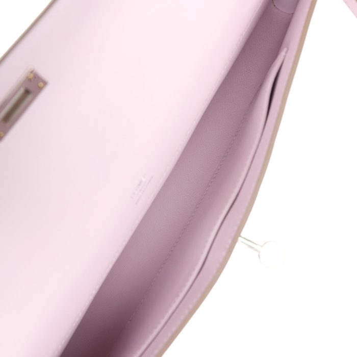 Handmade Bag HKC Mauve Pale Swift Palladium Hardware - 图片 7