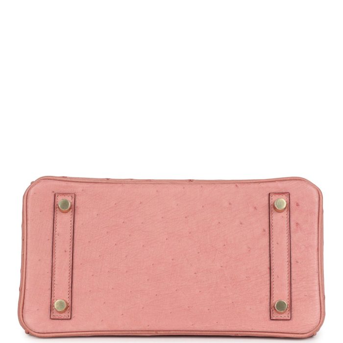 Handmade Bag HB 25 Terre Cuite Ostrich Gold Hardware：圖片 5