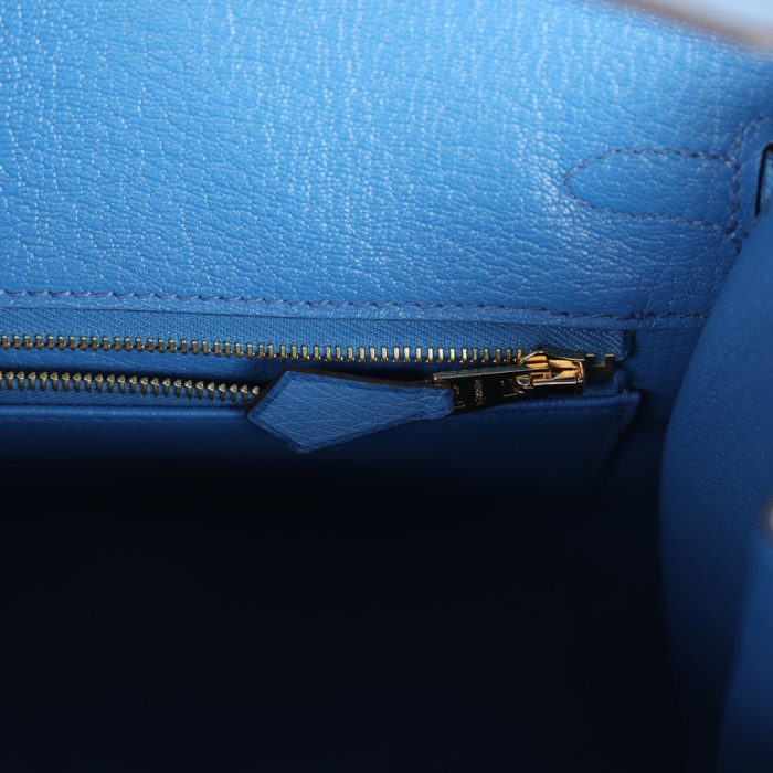 Handmade Bag HB Sellier 25 Mykonos Ostrich Gold Hardware - 图片 8