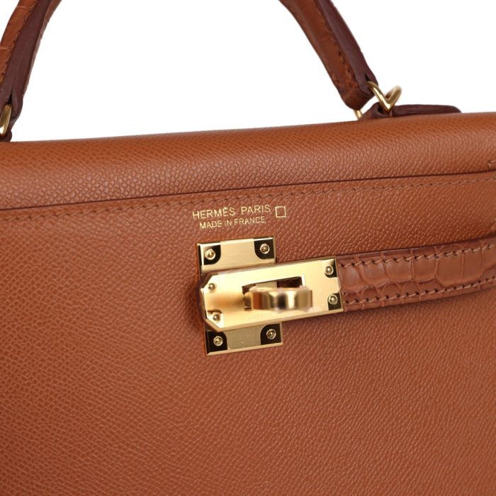 Handmade HKS 20 Gold Madame and Matte Alligator Touch Gold Hardware - 图片 6
