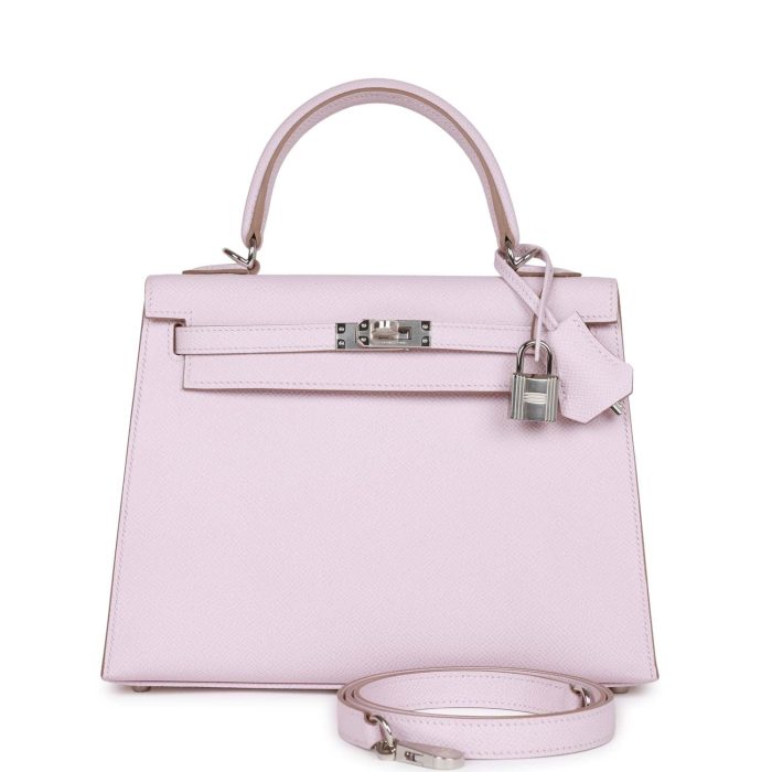 Handmade HKS 25 Mauve Pale Epsom Palladium Hardware
