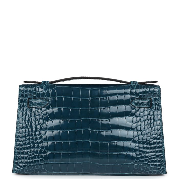 Handmade HKP Vert Bosphore Shiny Alligator Gold Hardware - 图片 4