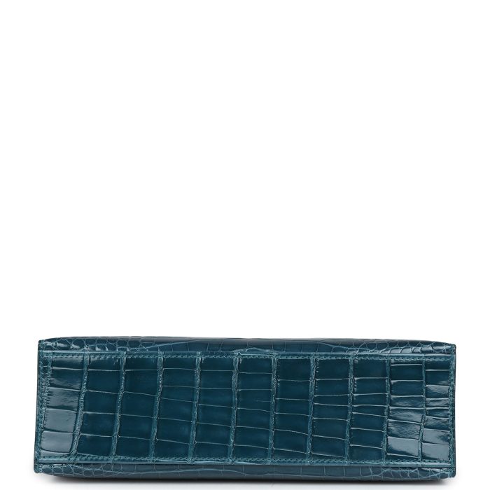 Handmade HKP Vert Bosphore Shiny Alligator Gold Hardware - 图片 5