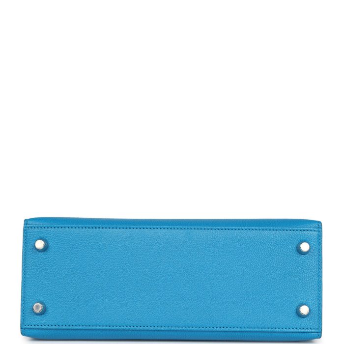 Handmade HKS 25 Bleu Zanzibar Chevre Palladium Hardware - 图片 5