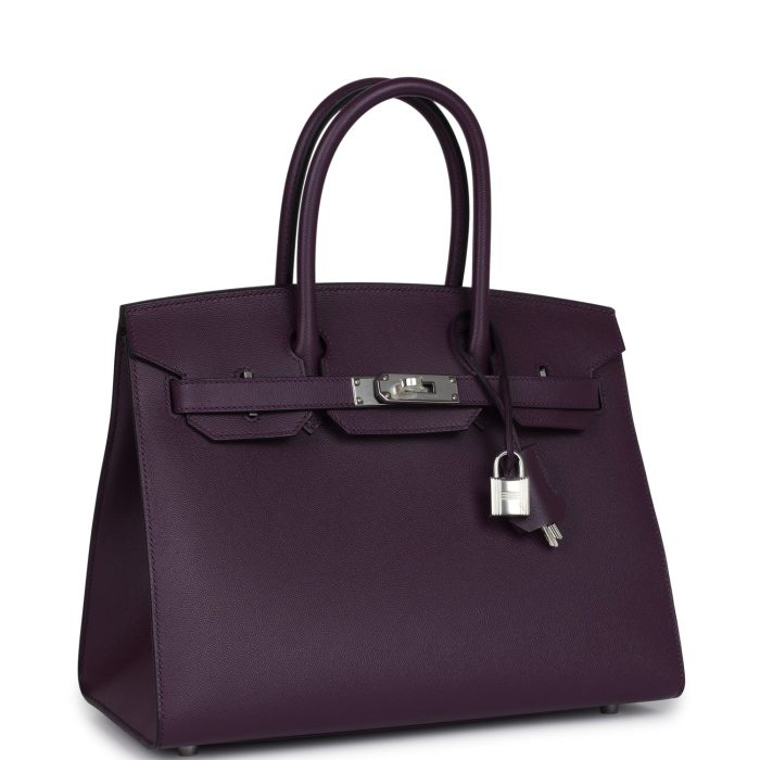 Handmade Bag HB Sellier 30 Cassis Madame Palladium Hardware - 图片 2