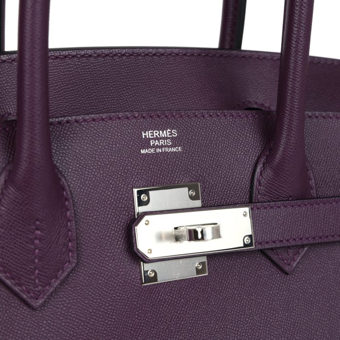 Handmade Bag HB Sellier 30 Cassis Madame Palladium Hardware - 图片 6