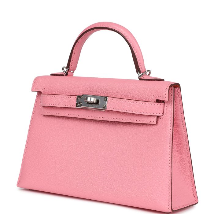 Handmade HKS 20 Rose Confetti Verso Chèvre Palladium Hardware - 图片 3