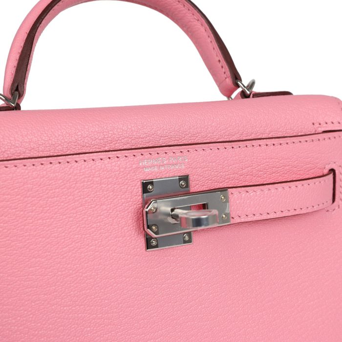 Handmade HKS 20 Rose Confetti Verso Chèvre Palladium Hardware - 图片 7