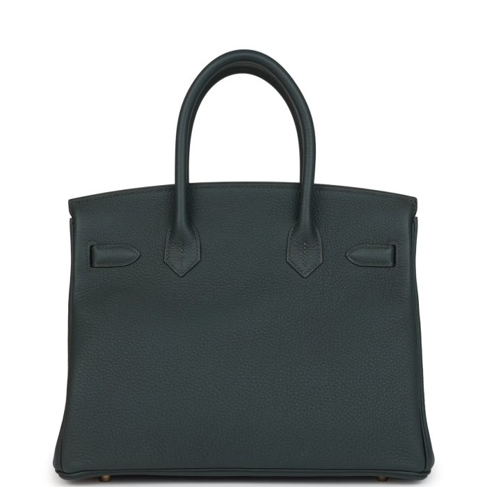 Handmade Bag HB 30 Vert Mangrove Togo Gold Hardware - 图片 4
