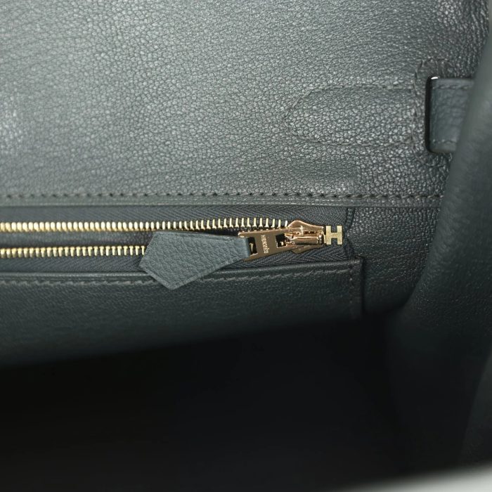 Handmade Bag HB 30 Vert Mangrove Togo Gold Hardware - 图片 8