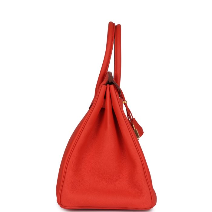 Handmade Bag HB 35 Capucine Togo Gold Hardware - 图片 3