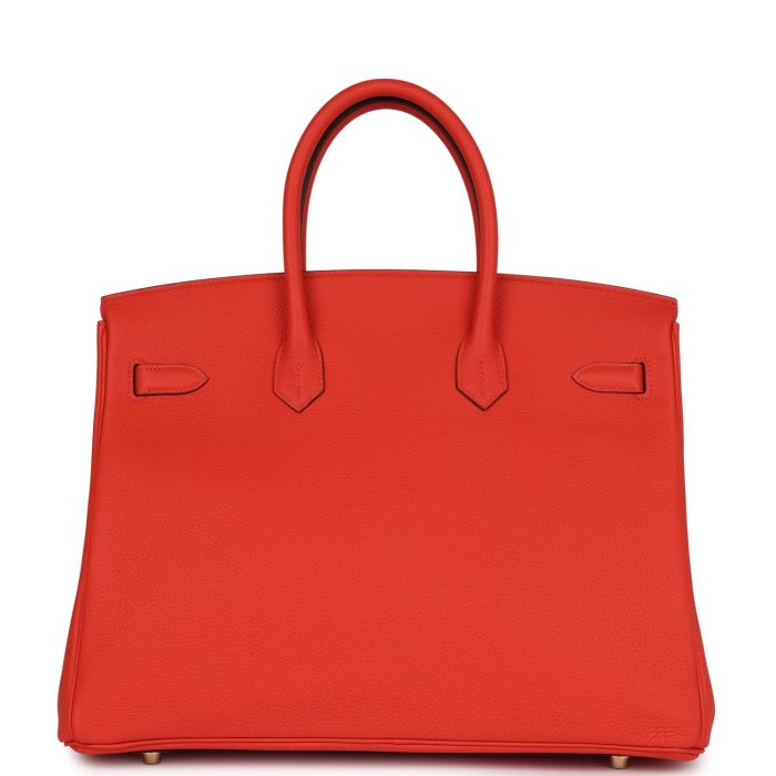 Handmade Bag HB 35 Capucine Togo Gold Hardware - 图片 4