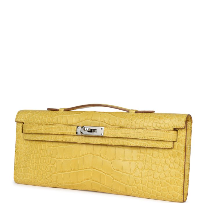 Handmade Bag HKC Mimosa Matte Alligator Palladium Hardware - 图片 3