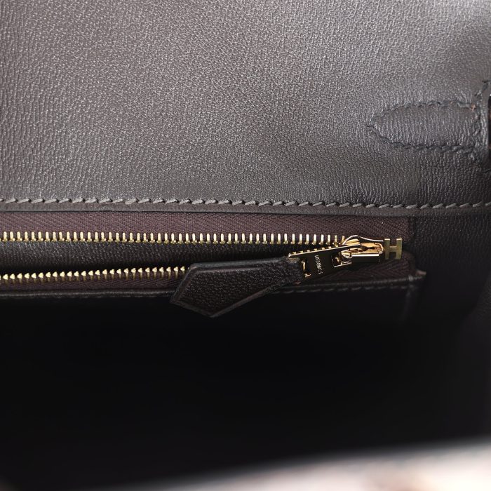 Handmade Bag HB 25 Macassar Shiny Porosus Crocodile Gold Hardware - 图片 8