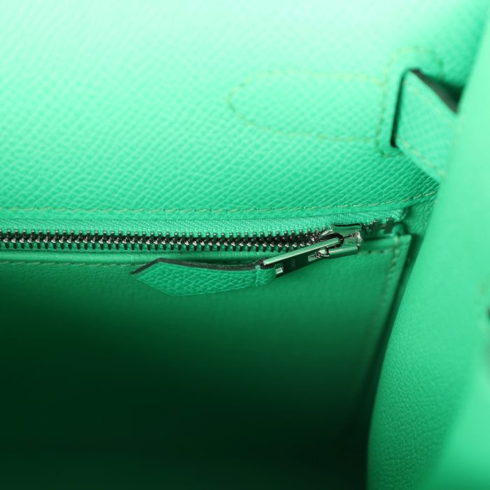 Handmade HKS 28 Vert Comics Epsom Palladium Hardware - 图片 9