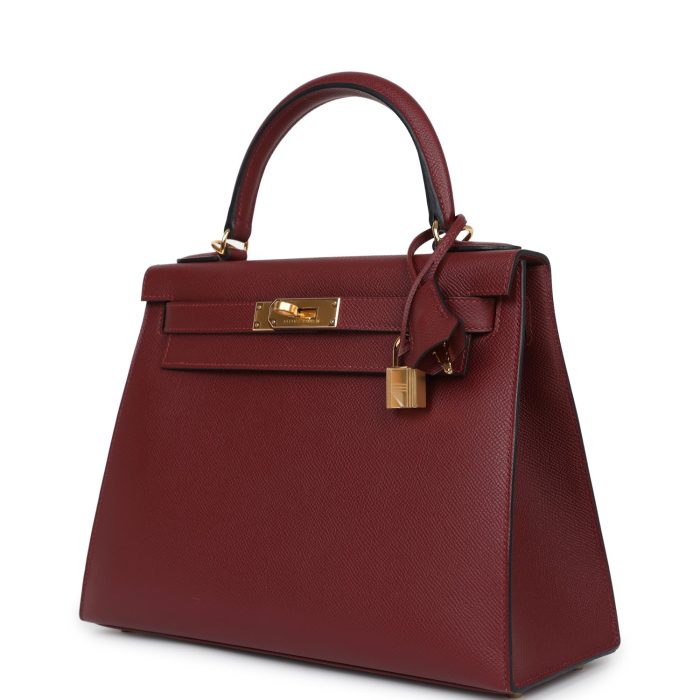 Handmade HKS 28 Rouge H Epsom Gold Hardware - 图片 2