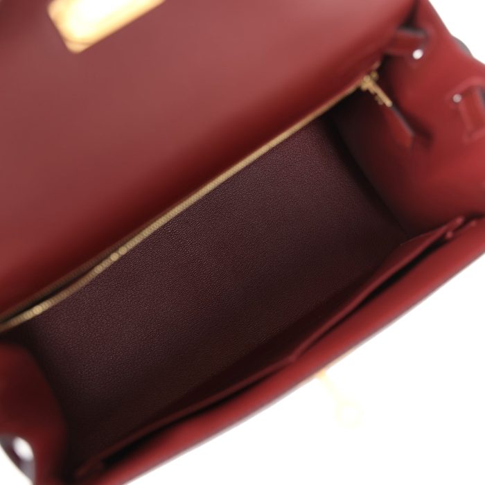 Handmade HKS 28 Rouge H Epsom Gold Hardware - 图片 9