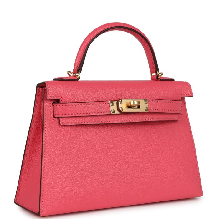 Handmade HKS 20 Rose Lipstick Chevre Mysore Gold Hardware - 图片 2