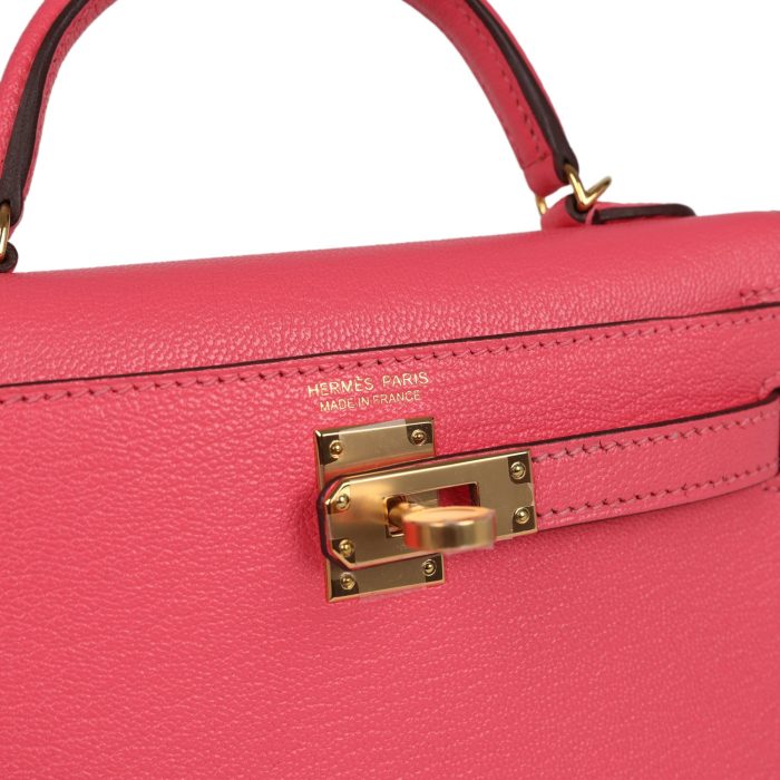 Handmade HKS 20 Rose Lipstick Chevre Mysore Gold Hardware - 图片 6
