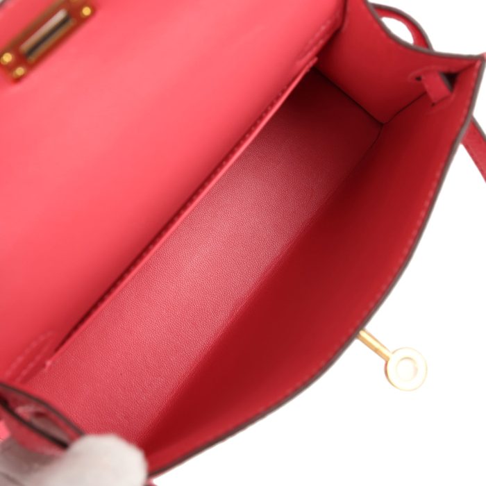 Handmade HKS 20 Rose Lipstick Chevre Mysore Gold Hardware - 图片 7