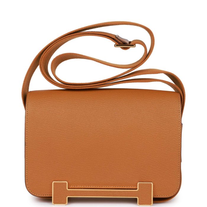 Handmade Bag HG Caramel Chevre Gold Hardware