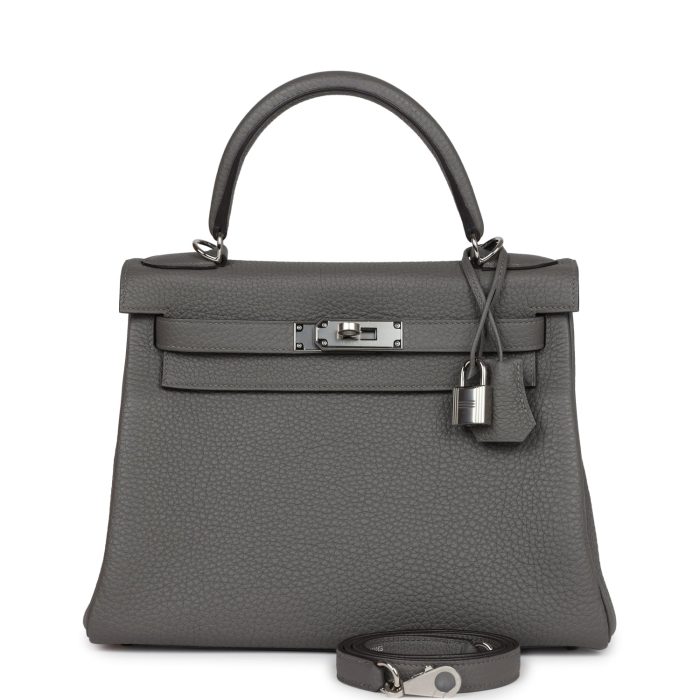 Handmade HKR 28 Gris Meyer Clemence Palladium Hardware