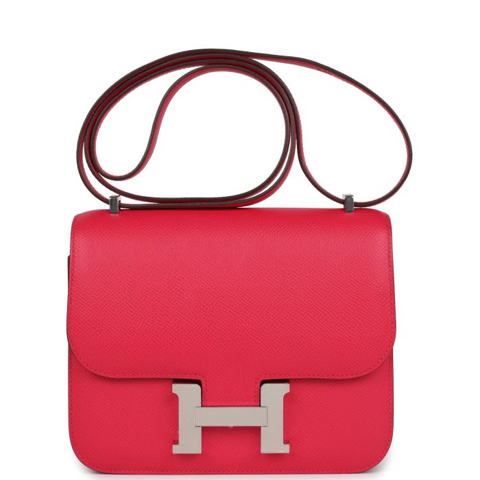 Handmade Bag HC 18 Rose Extreme Epsom Palladium Hardware