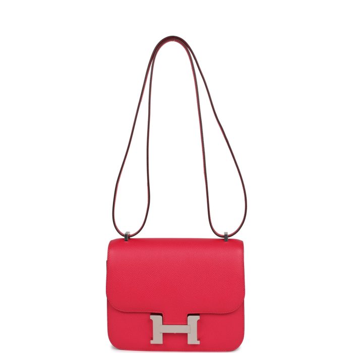 Handmade Bag HC 18 Rose Extreme Epsom Palladium Hardware - 图片 6