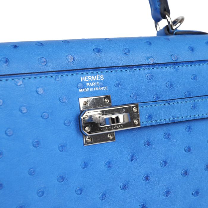 Handmade HKS 25 Bleuet Ostrich Palladium Hardware - 图片 7