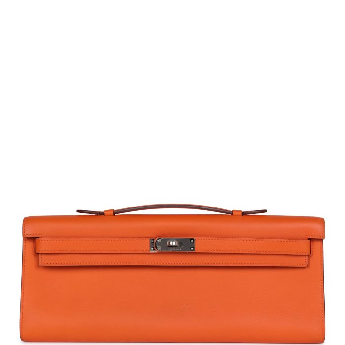 Handmade Bag HKC Orange Swift Palladium Hardware