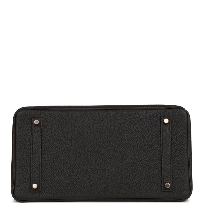 Handmade Bag HB 35 Black Togo Rose Gold Hardware - 图片 5