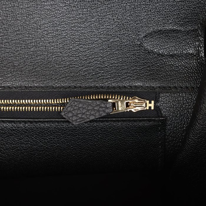 Handmade Bag HB 35 Black Togo Rose Gold Hardware - 图片 8