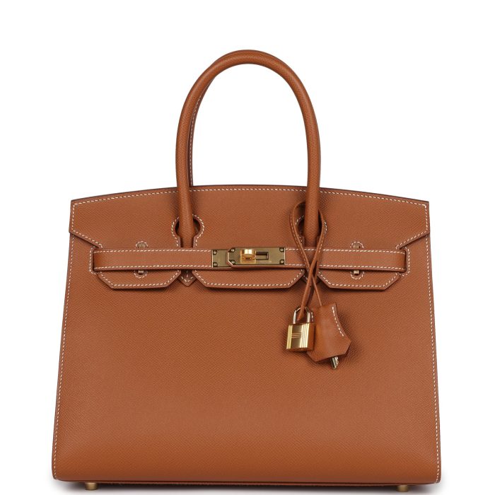 Handmade Bag HB Sellier 30 Gold Epsom Gold Hardware