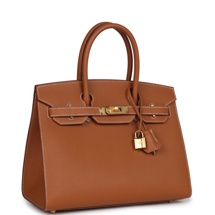 Handmade Bag HB Sellier 30 Gold Epsom Gold Hardware - 图片 2