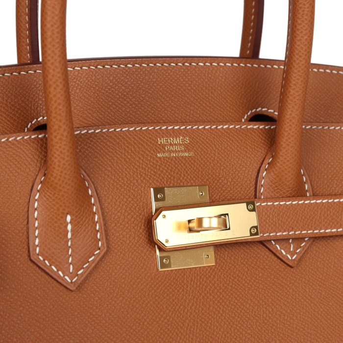 Handmade Bag HB Sellier 30 Gold Epsom Gold Hardware - 图片 6
