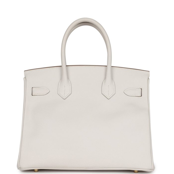 Handmade Bag HB 30 Gris Pale Epsom Gold Hardware - 图片 4