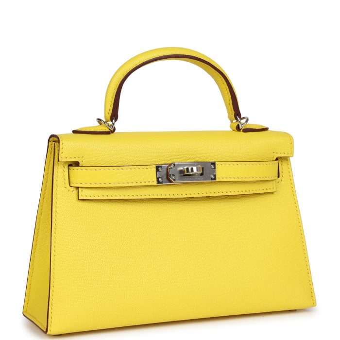 Handmade HKS 20 Jaune Citron Chevre Palladium Hardware - 图片 2