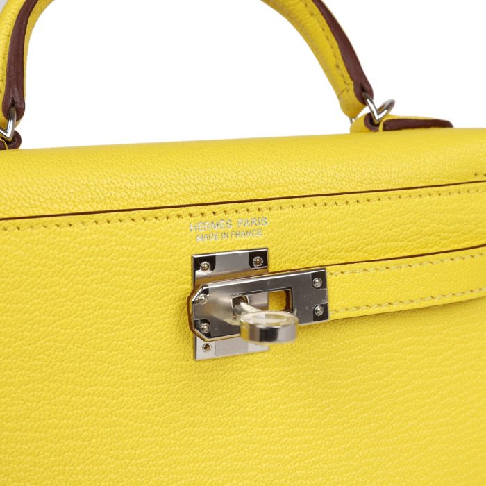 Handmade HKS 20 Jaune Citron Chevre Palladium Hardware - 图片 6