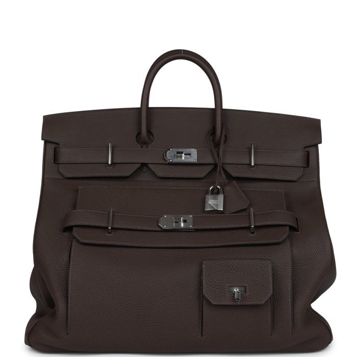 Handmade Bag HMB HAC 50 Ecorce Togo Palladium Hardware