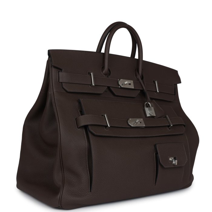 Handmade Bag HMB HAC 50 Ecorce Togo Palladium Hardware - 图片 2
