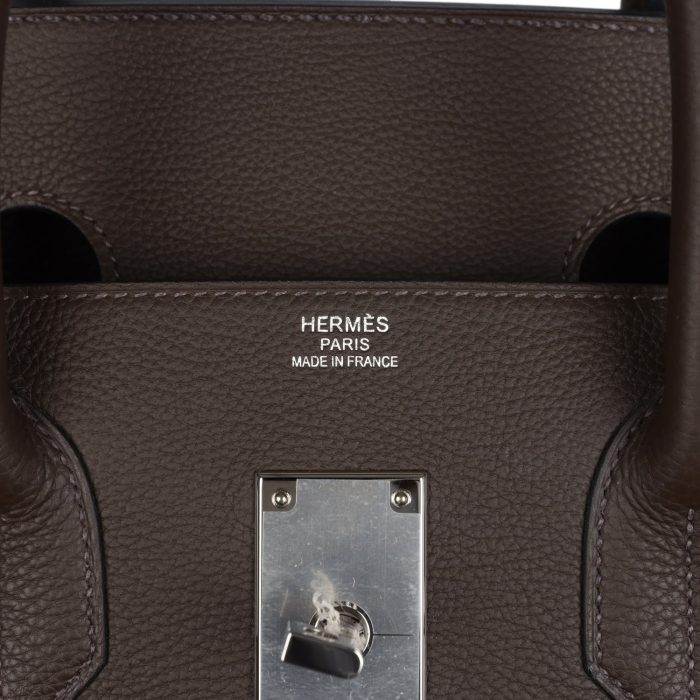 Handmade Bag HMB HAC 50 Ecorce Togo Palladium Hardware - 图片 6